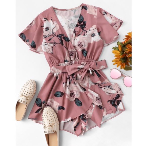 Bellanblue Pants - Flutter Floral Romper